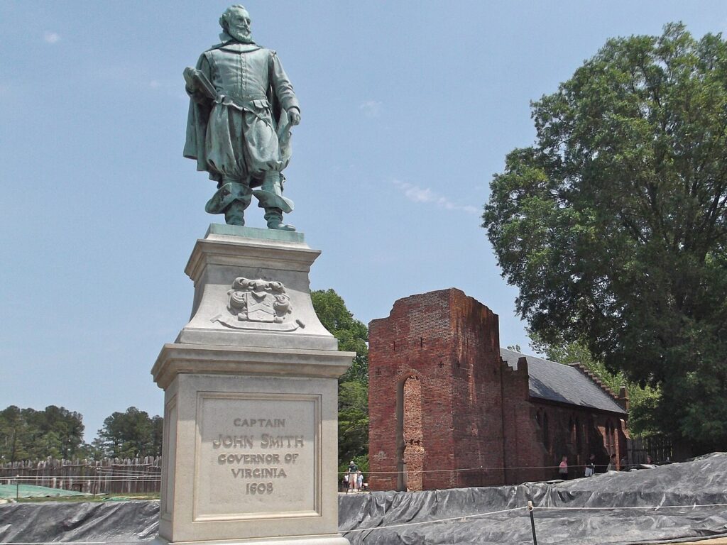 Colonial NHP - John Smith statue at Jamestown