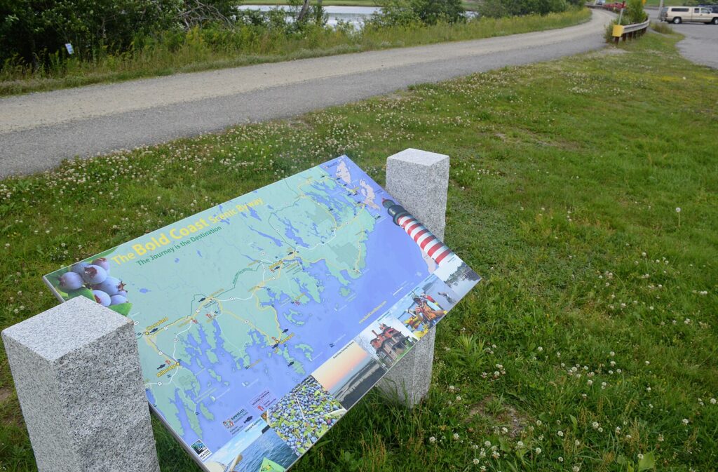 Bold Coast Trail through Machias Maine.