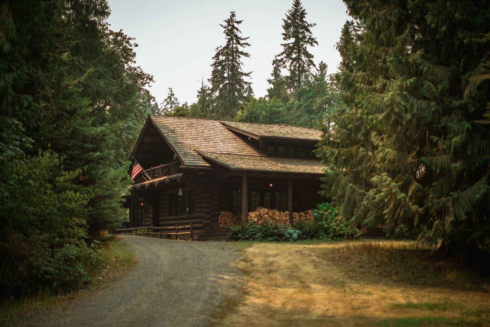 pathway towards brown wooden house during daytime
