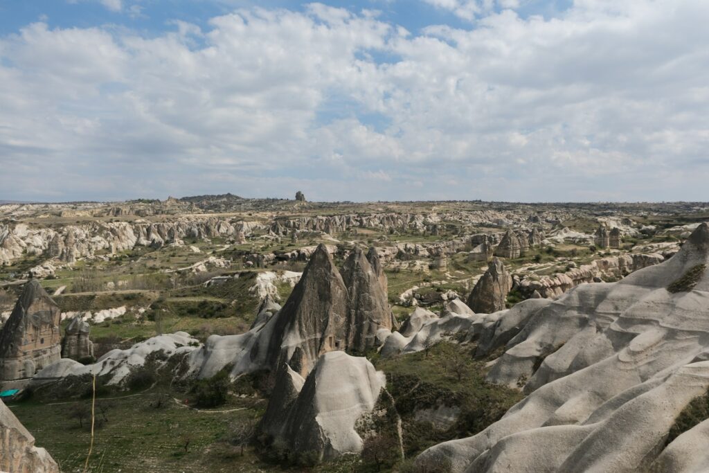 a view of a rocky landscape from a distance