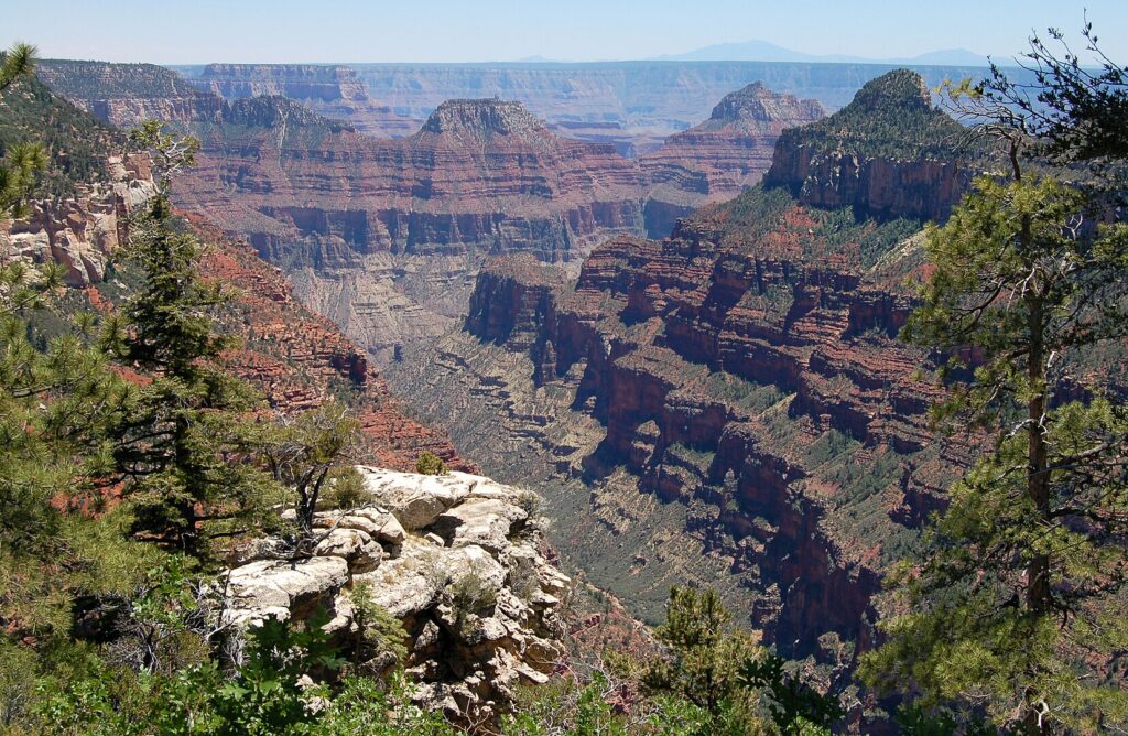 Park rangers will lead guided hikes from the North Rim Village, along the canyon rim, following the Widfross Trail for about 2.5 miles (4 km) to an overlook above Transept Canyon.